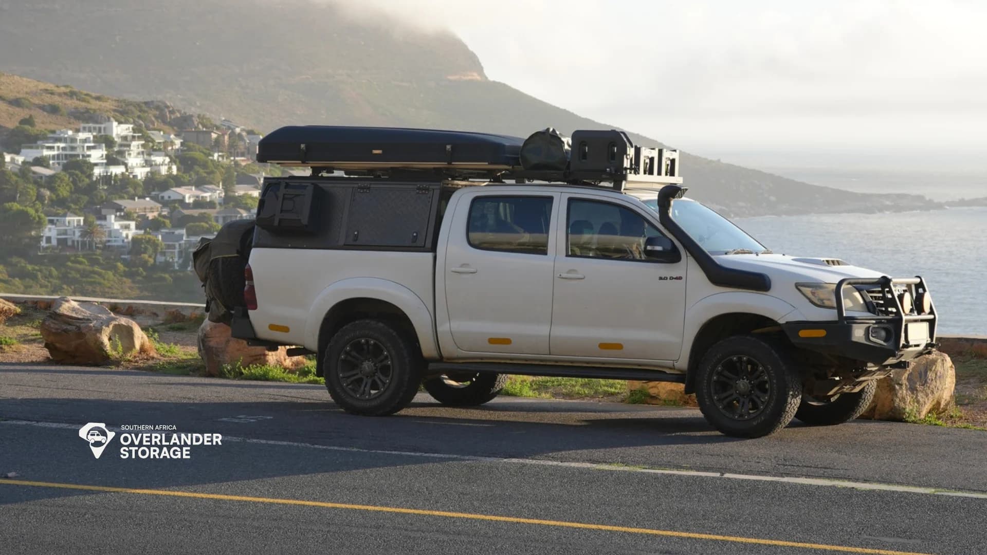 Toyota Hilux Overlander on African coast